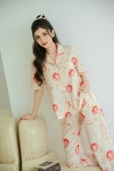 Pijama dài Lụa gấm Jolie Long Py Set