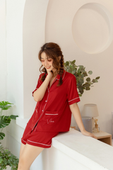 Pijama ngắn lụa trơn Candy Silk Py Set