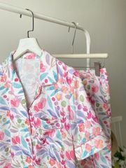 Pijama dài Lụa gấm Gina Long Py Set