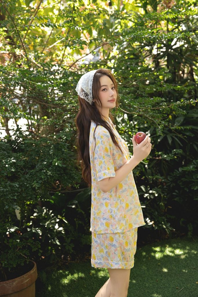 Pijama ngắn Lụa gấm Hexa Py Set