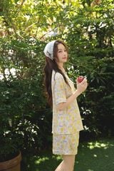 Pijama ngắn Lụa gấm Hexa Py Set