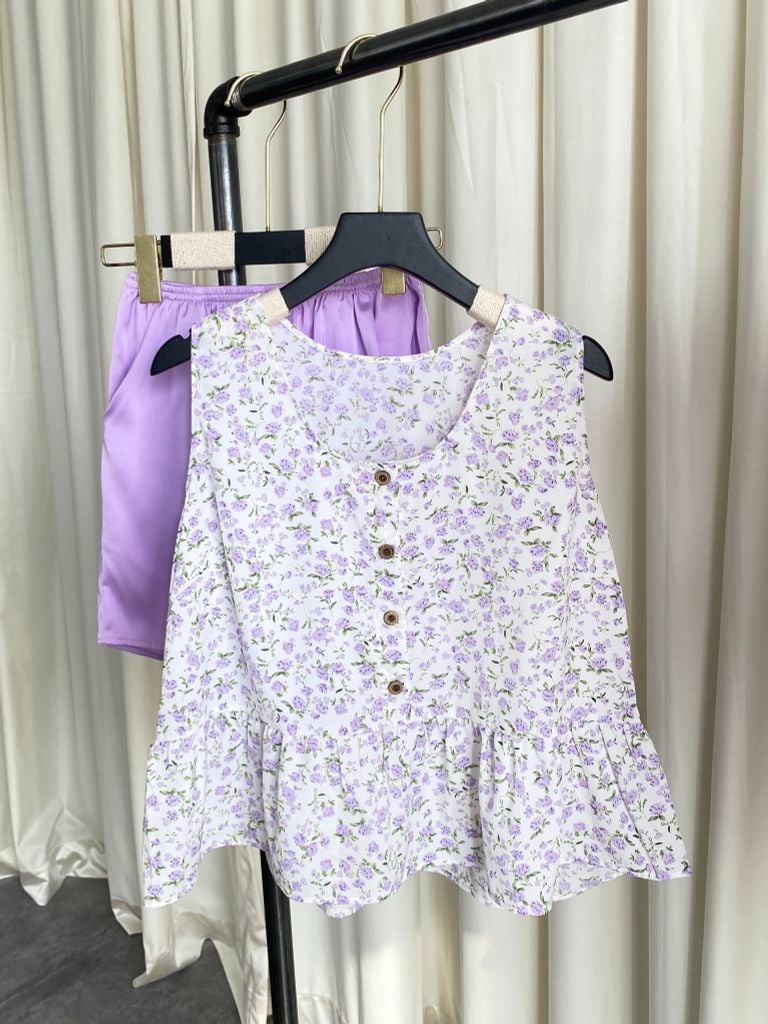 Đồ bộ sát nách Della Sleeveless Set