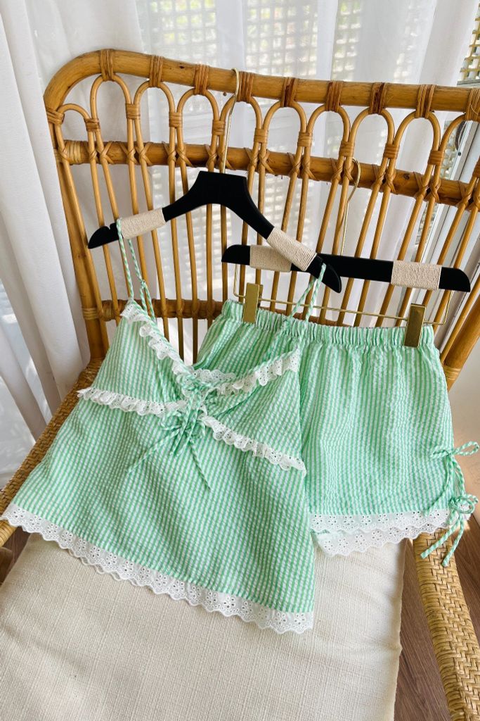 Bộ đồ 2 dây Liny Straps Set in Green