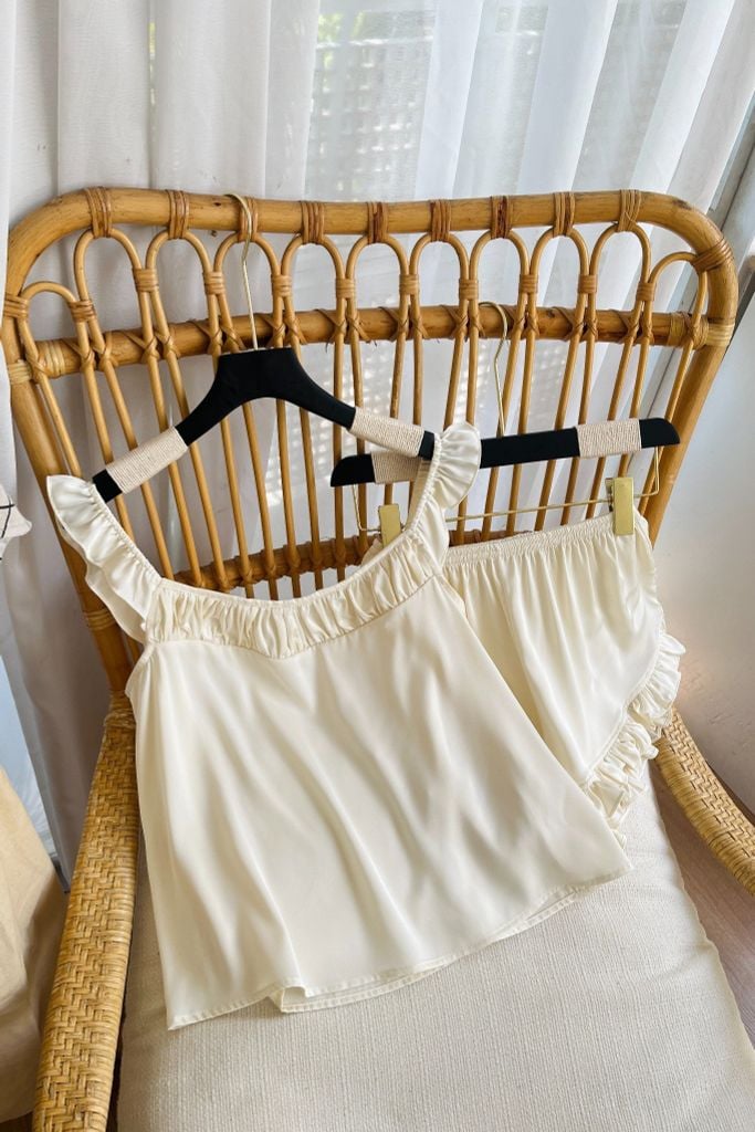 Bộ 2 dây lụa trơn Lunella Straps Set in Honey