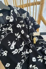 Pijama ngắn freesize FS Tilly Black Py Set