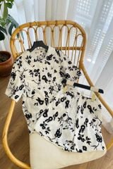 Pijama ngắn freesize FS Tilly White Py Set