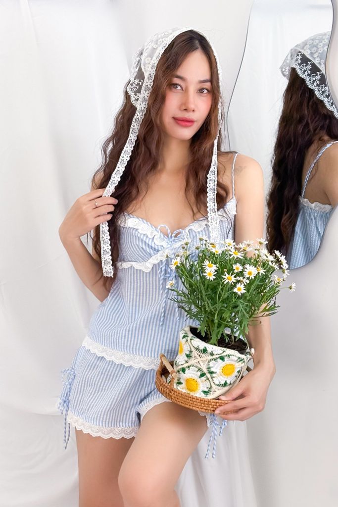 Đồ bộ 2 dây Liny Straps Set in Blue