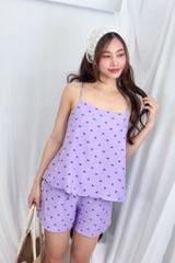 Bộ đồ 2 dây Cheris Straps Set in Violet