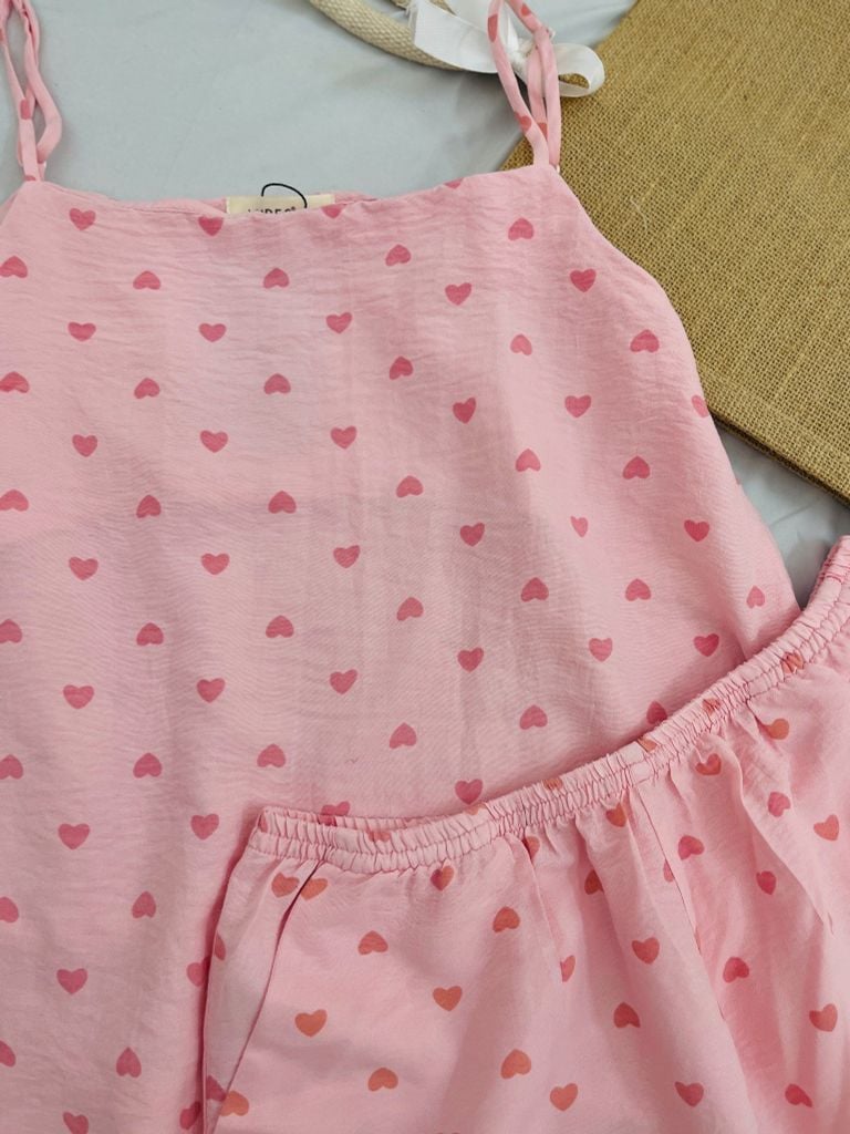 Bộ đồ 2 dây Cheris Straps Set in Pink