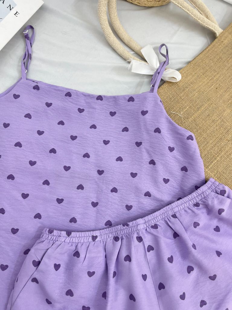 Bộ đồ 2 dây Cheris Straps Set in Violet