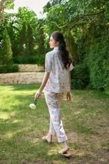 Pijama dài Lụa gấm Rose Long Py Set