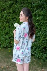 Pijama ngắn Lụa gấm Rosie Py Set