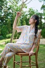 Pijama dài Lụa gấm Hexa Long Py Set