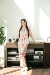 Pijama dài Lụa gấm Jolie Long Py Set