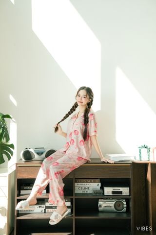 Pijama dài Lụa gấm Jolie Long Py Set