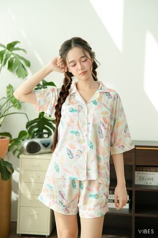 Pijama ngắn phom cánh dơi Aetheria Py Set