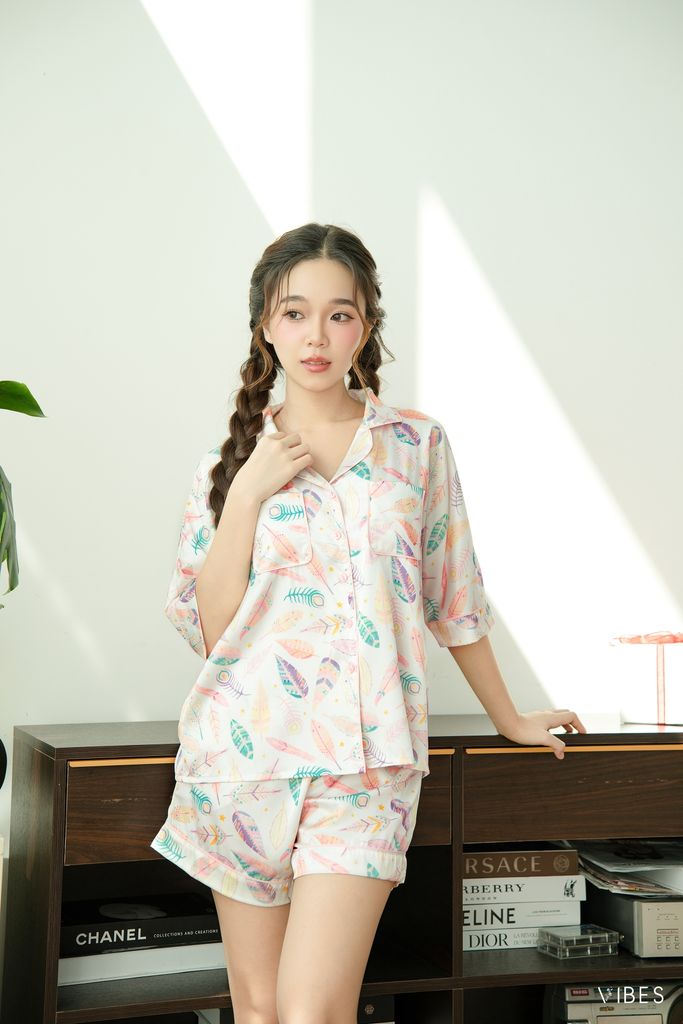 Pijama ngắn phom cánh dơi Aetheria Py Set