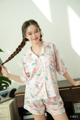 Pijama ngắn phom cánh dơi Aetheria Py Set
