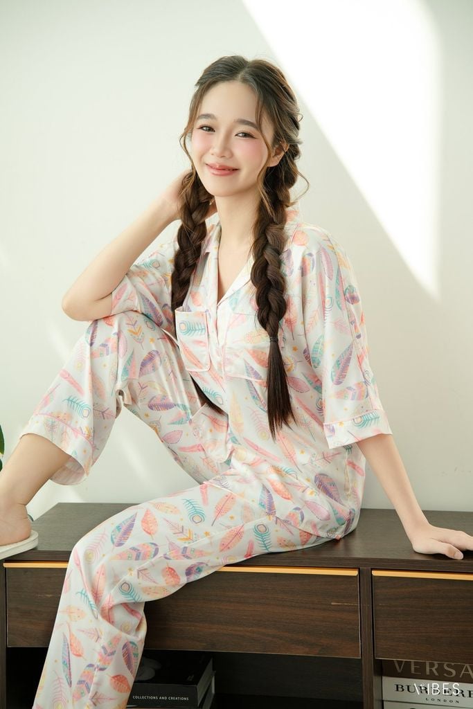 Pijama dài phom cánh dơi Aetheria Long Py Set