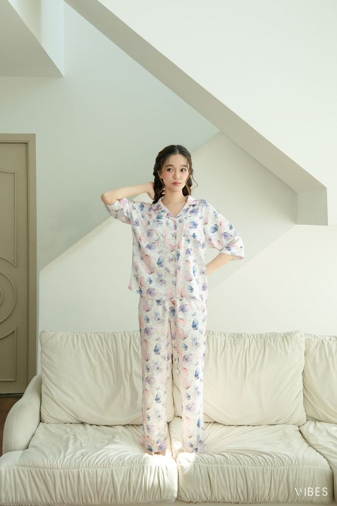 Pijama dài phom cánh dơi Fairy Long Py Set