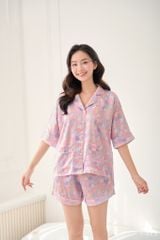 Pijama ngắn phom cánh dơi Clara Py Set