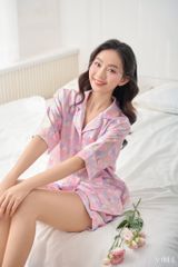 Pijama ngắn phom cánh dơi Clara Py Set