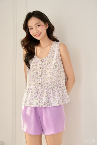 Đồ bộ sát nách Della Sleeveless Set