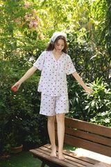 Pijama ngắn cổ V Mabel Py Set