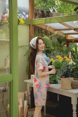 Pijama ngắn cổ V Vie Mina Py Set