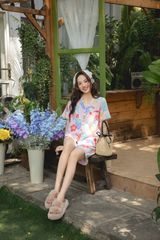 Pijama ngắn cổ V Vie Mina Py Set