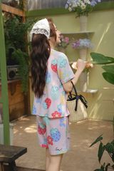 Pijama ngắn cổ V Vie Mina Py Set