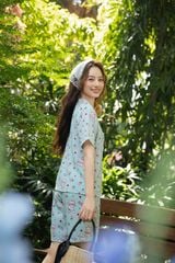 Pijama ngắn cổ V Vie Py Set in Mint