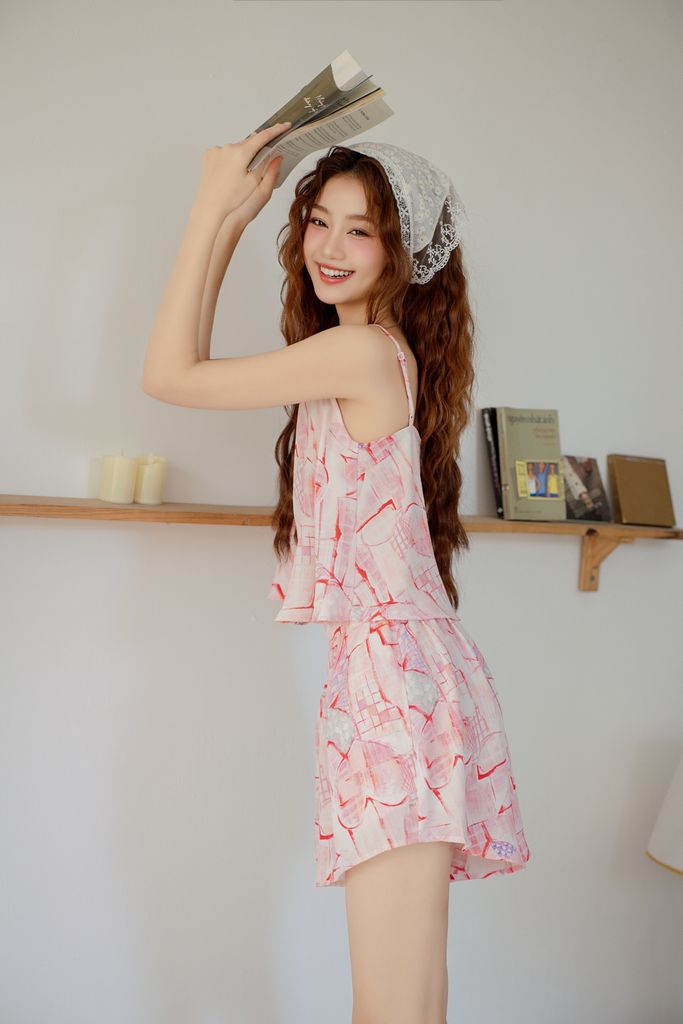 Đồ bộ 2 dây Glowie Straps Set in Blossie