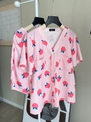 Pijama ngắn cổ V Vie Peach Py Set
