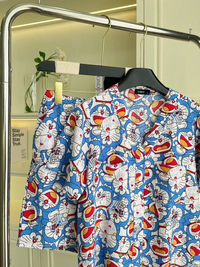 Pijama ngắn cổ V Vie Mon Py Set