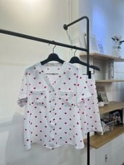 Pijama ngắn cổ V Mabel Py Set