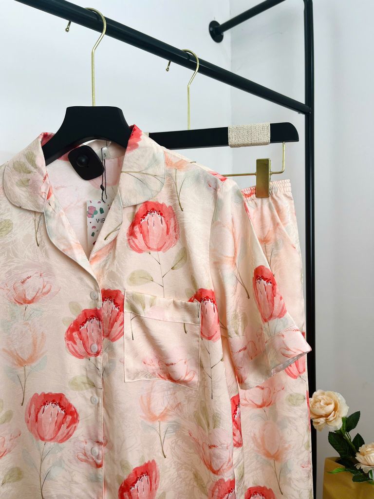 Pijama dài Lụa gấm Jolie Long Py Set