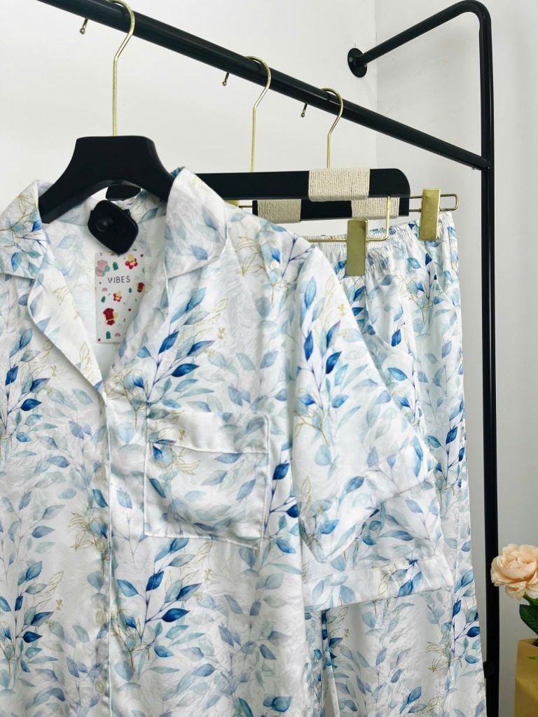 Pijama ngắn Lụa gấm Lucie Py Set