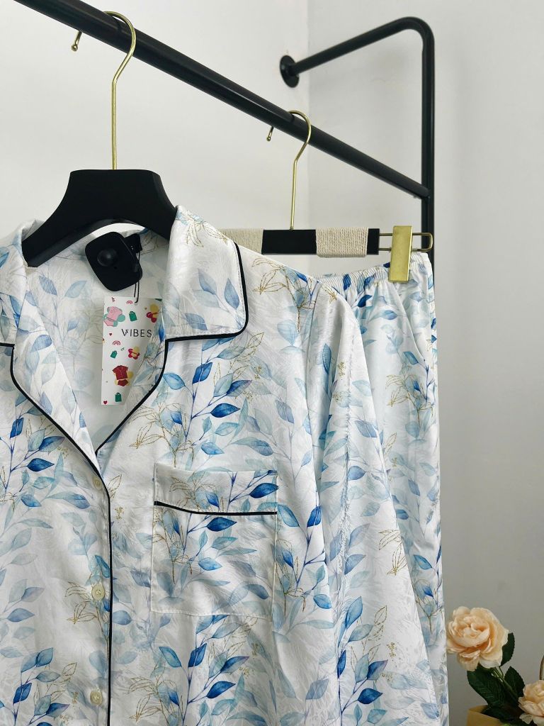 Pijama dài tay Lụa gấm Lucie Long Sleeve Py Set
