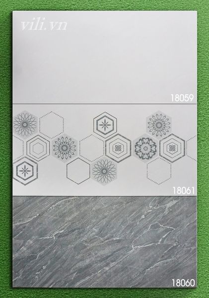 Gạch ốp tường 40X80 Hoàn Mỹ 18059 - 18061 - 18060 men siêu bóng