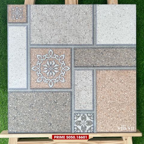 Gạch sân vườn 50X50 PRIME 18601 đá nhám dày 1.3cm