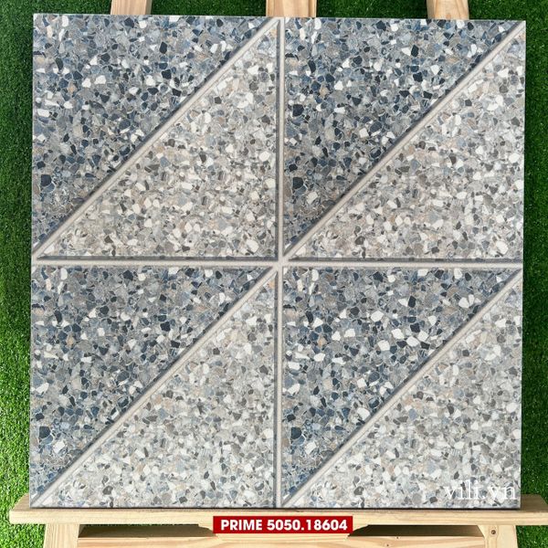 Gạch sân vườn 50X50 PRIME 18604 đá nhám dày 1.3cm