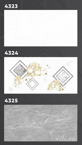 Gạch ốp tường 40X80 TASA 4323 - 4324 - 4325 bóng