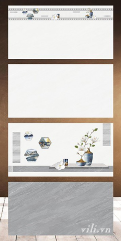 Gạch ốp tường 40x80 XSMART 40023 - 40024 - 40025 - 40026 men bóng