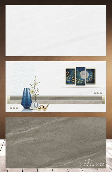 Gạch ốp tường 40x80 XSMART 41001 - 41002 - 41003 đá bóng