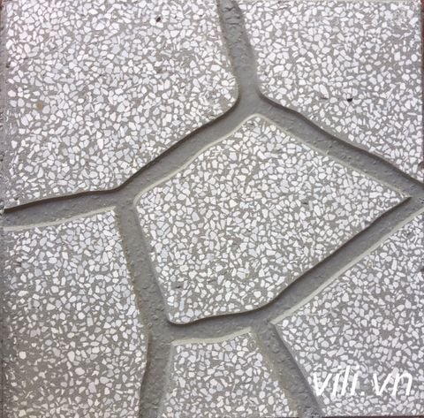 Gạch Vỉa Hè 40x40 Terrazzo Giả Đá Xám