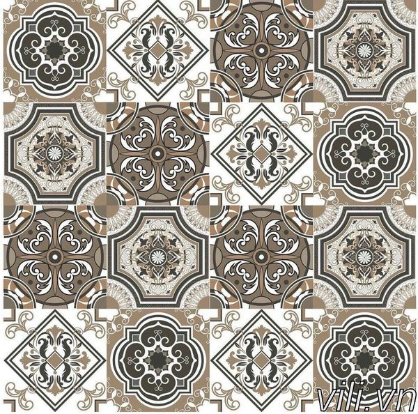 Gạch Lát Nền 60X60 Catalan 62006 Decor hoa văn