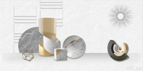 Gạch ốp tường 30X60 Hoàn Mỹ 66005 siêu bóng
