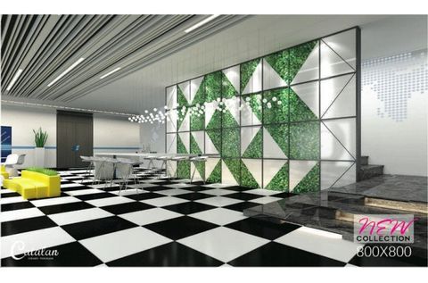 Gạch lát nền 80X80 Catalan Titan 80030 đá bóng trắng trơn