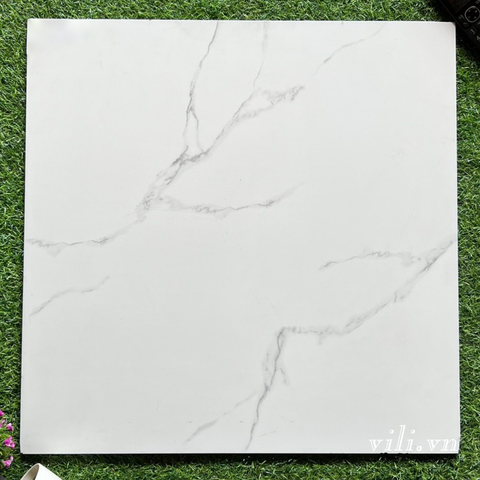 Gạch lát nền 60x60 Prime 9670 trắng vân mây mờ